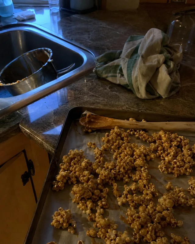 Homemade gourmet popcorn